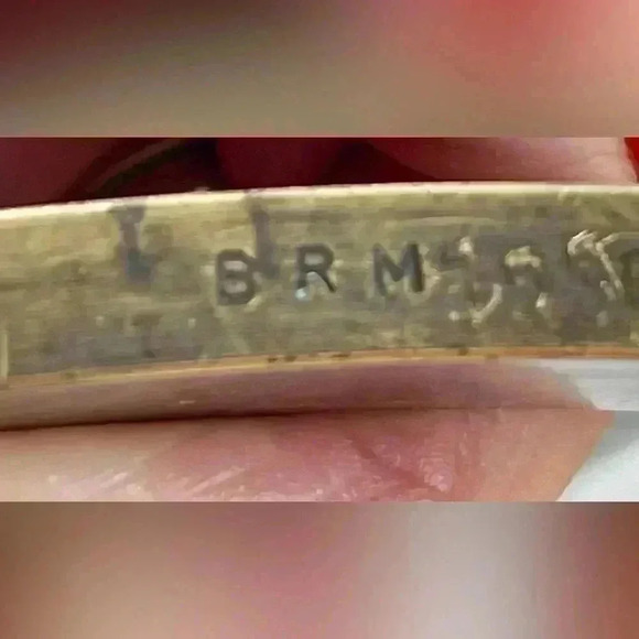 Bruce R McDonald brass Hanukkah Madora handed stamped on bottom BRM unique - Picture 4 of 4